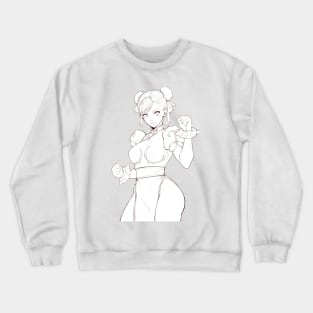 Chun-Li sketch (Street Fighter) Crewneck Sweatshirt